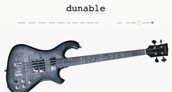 Desktop Screenshot of dunableguitars.com