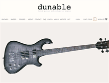 Tablet Screenshot of dunableguitars.com